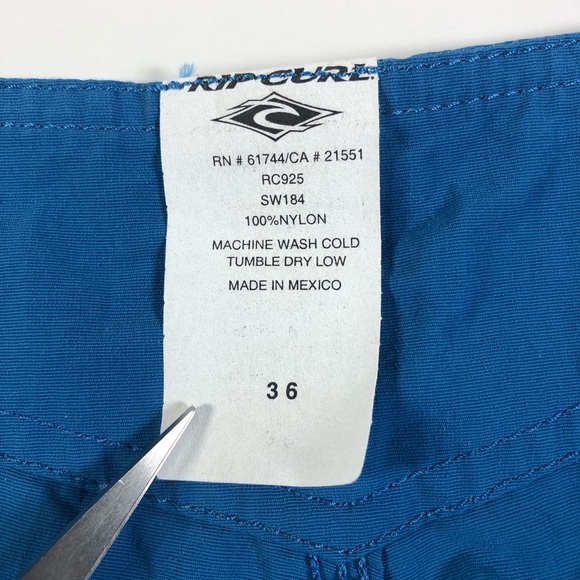Rip Curl Vintage Nylon Board Shorts Men's 36 EUC - Picture 10 of 12
